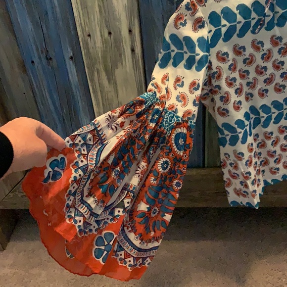 🍭Stunning “Anthropologie “ like boho shirt - Picture 1 of 6